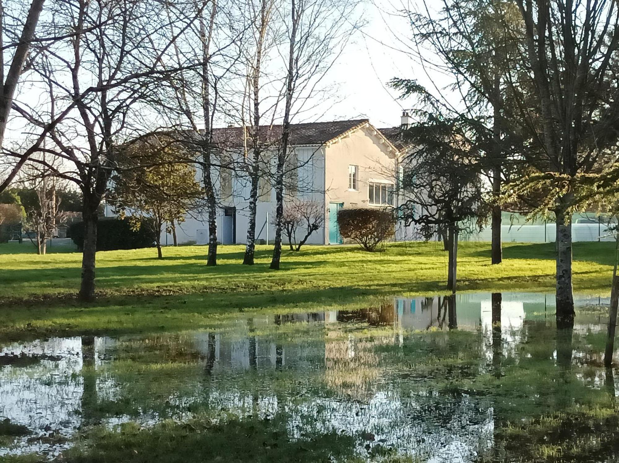 Le Logis De Lange Apt Les Aigrettes Saint-Hilaire-la-Palud Exteriör bild